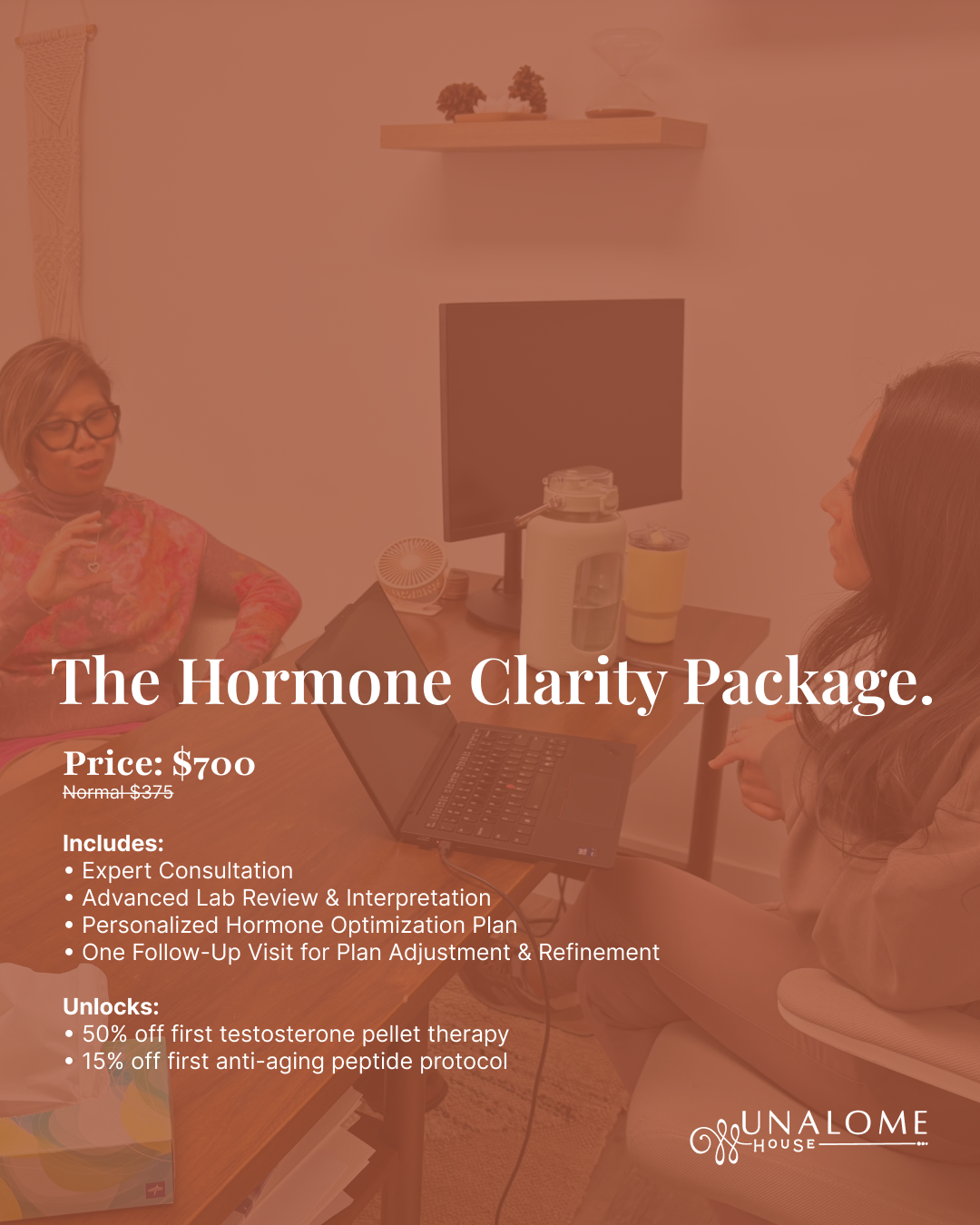 Hormone Clarity Package<br />
Comprehensive Hormone Evaluation & Strategy Plan